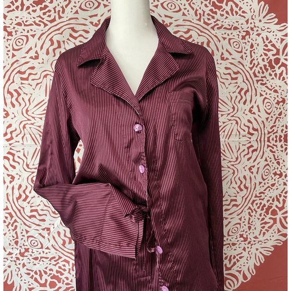 Victoria Secret, Purple, ribbon tripe,2pc set Medium pajamas, intimate women’s - Picture 1 of 7